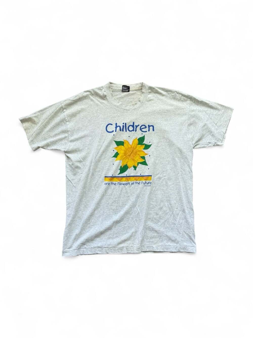 Vintage 90s Children are the Flowers of the Future Sunflower Graphic T-Shirt